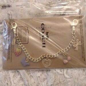Coach Swagger Chain in Golden metal with Charms ✨NWT✨